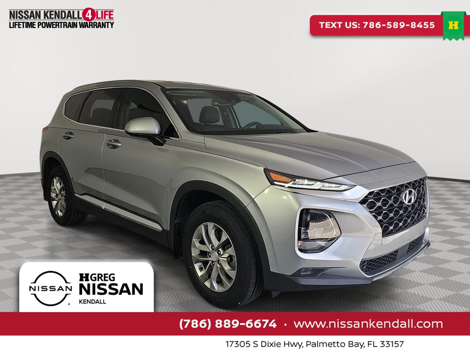 Shimmering Silver Pearl 2020 Hyundai Santa Fe SUV / Crossover Front-Wheel Drive 8-Speed Automatic