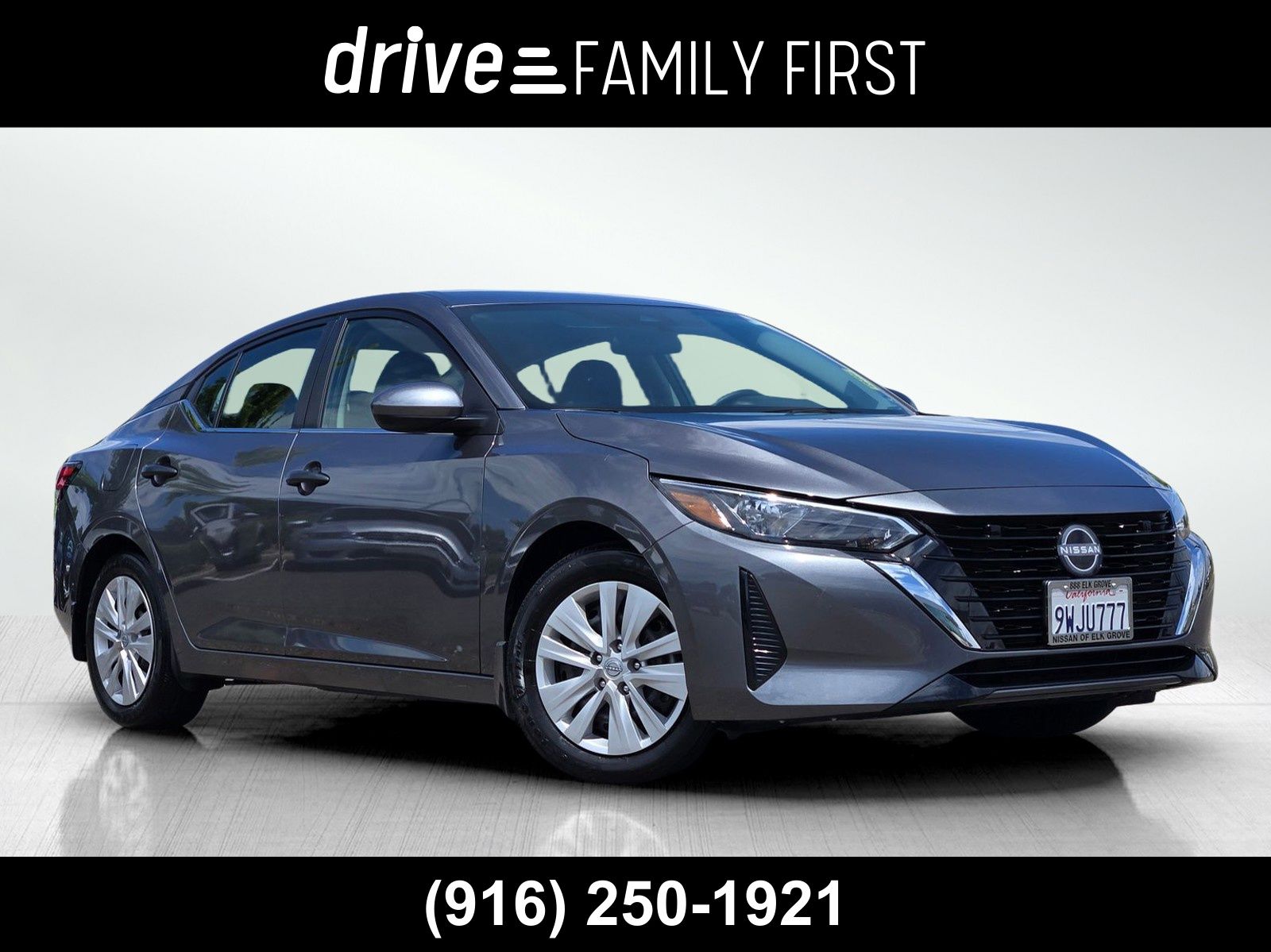 Gray (Gun Metallic) 2025 Nissan Sentra Sedan Front-Wheel Drive Continuously Variable Transmission