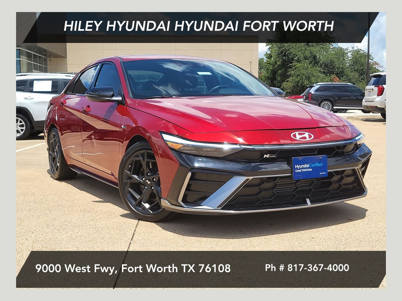 Ultimate Red 2024 Hyundai Elantra Sedan Front-Wheel Drive 7-Speed Dual Clutch
