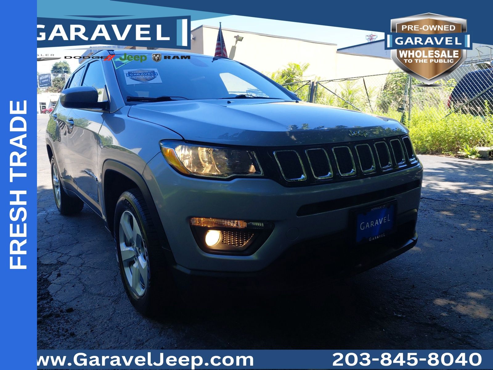 Billet Silver Metallic Clearcoat 2019 Jeep Compass SUV / Crossover Four-Wheel Drive 9-Speed Automatic