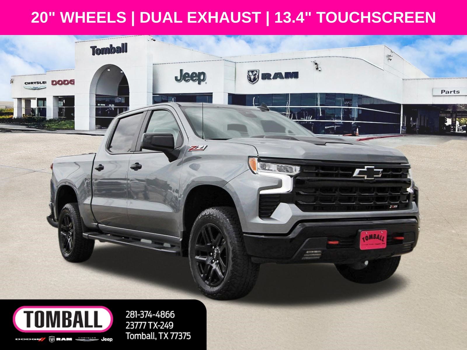 Sterling Gray Metallic 2026 Chevrolet Silverado 1500 Pickup Truck Four-Wheel Drive Automatic