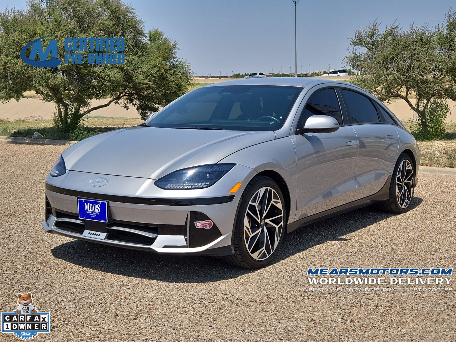 Curated Silver 2024 Hyundai Ioniq 6 Sedan Rear-Wheel Drive 1-Speed Automatic