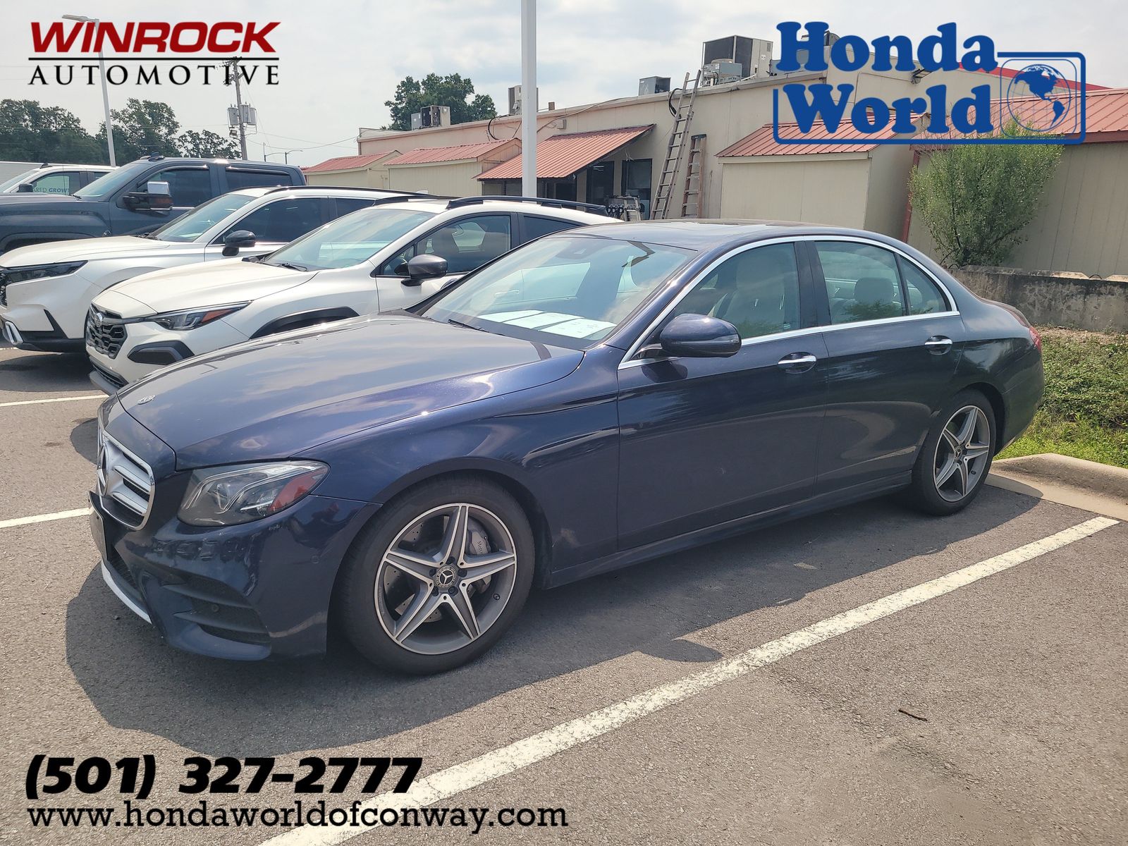 Blue 2018 Mercedes-Benz E-Class Sedan Rear-Wheel Drive 9-Speed Automatic