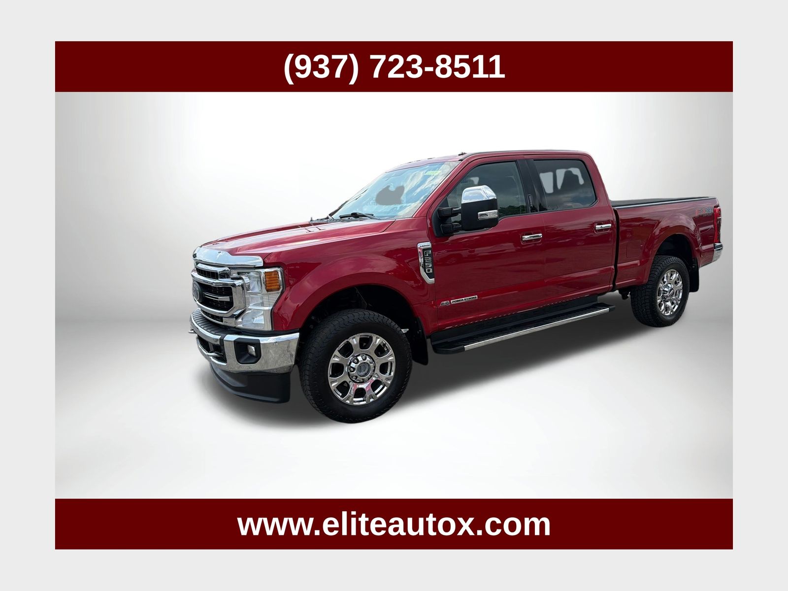 Red Metallic 2020 Ford F-250 Super Duty Pickup Truck Four-Wheel Drive Automatic