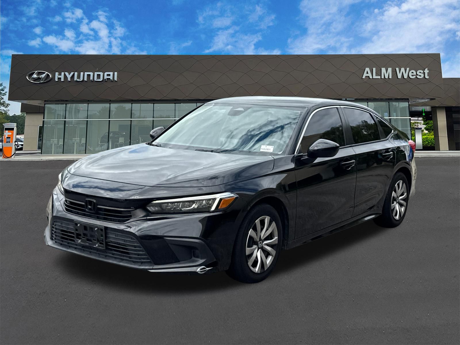 Black 2023 Honda Civic Sedan Front-Wheel Drive Continuously Variable Transmission