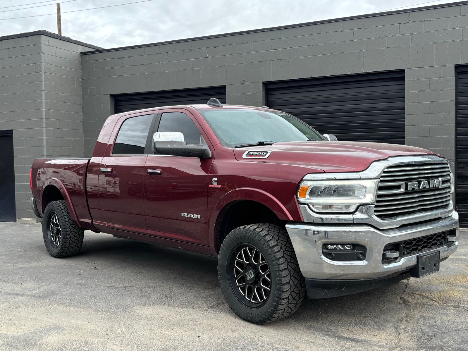 Delmonico Red Pearlcoat 2020 RAM 3500 Laramie Mega Cab 4WD Pickup Truck Four-Wheel Drive 6-Speed Automatic