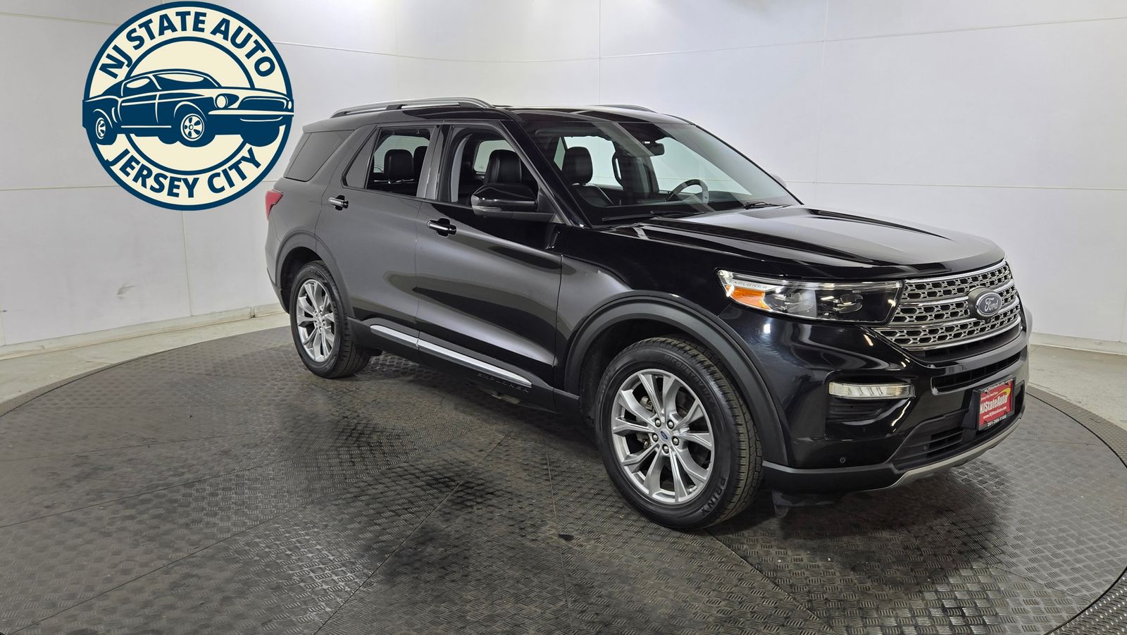 Black Metallic 2021 Ford Explorer SUV / Crossover All-Wheel Drive Automatic