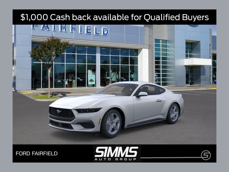 Iconic Silver Metallic 2026 Ford Mustang EcoBoost Fastback RWD Coupe Rear-Wheel Drive Automatic