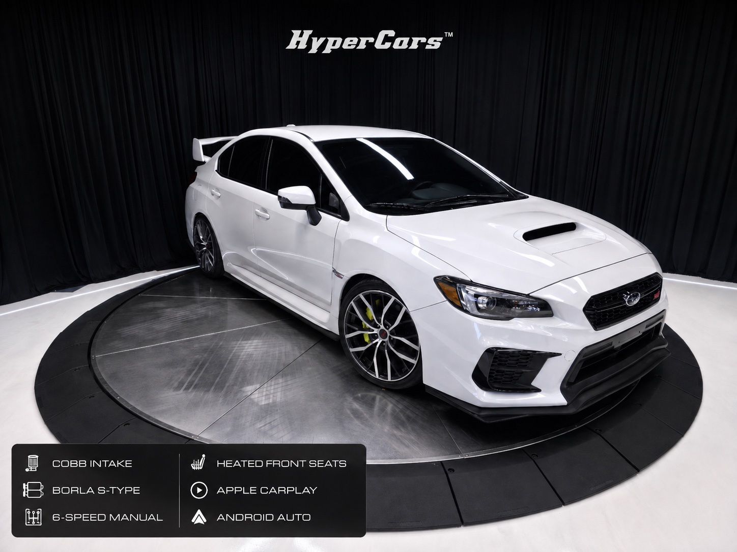 Crystal White Pearl 2021 Subaru WRX STI Sedan All-Wheel Drive 6-Speed Manual