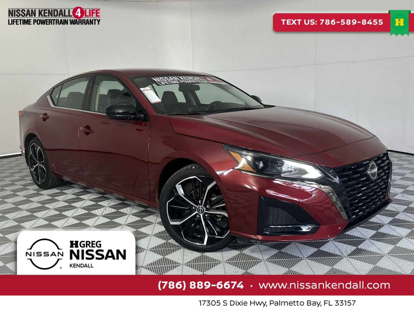 Red (Scarlet Ember) 2024 Nissan Altima Sedan Front-Wheel Drive Continuously Variable Transmission