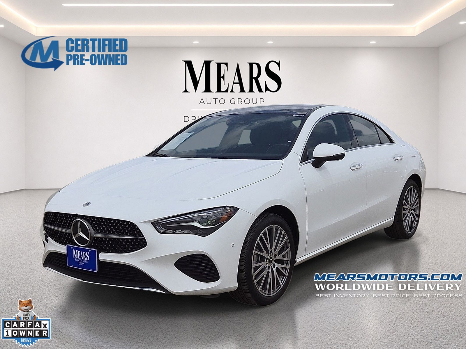 Polar White 2025 Mercedes-Benz CLA Coupe Front-Wheel Drive 8-Speed Dual Clutch