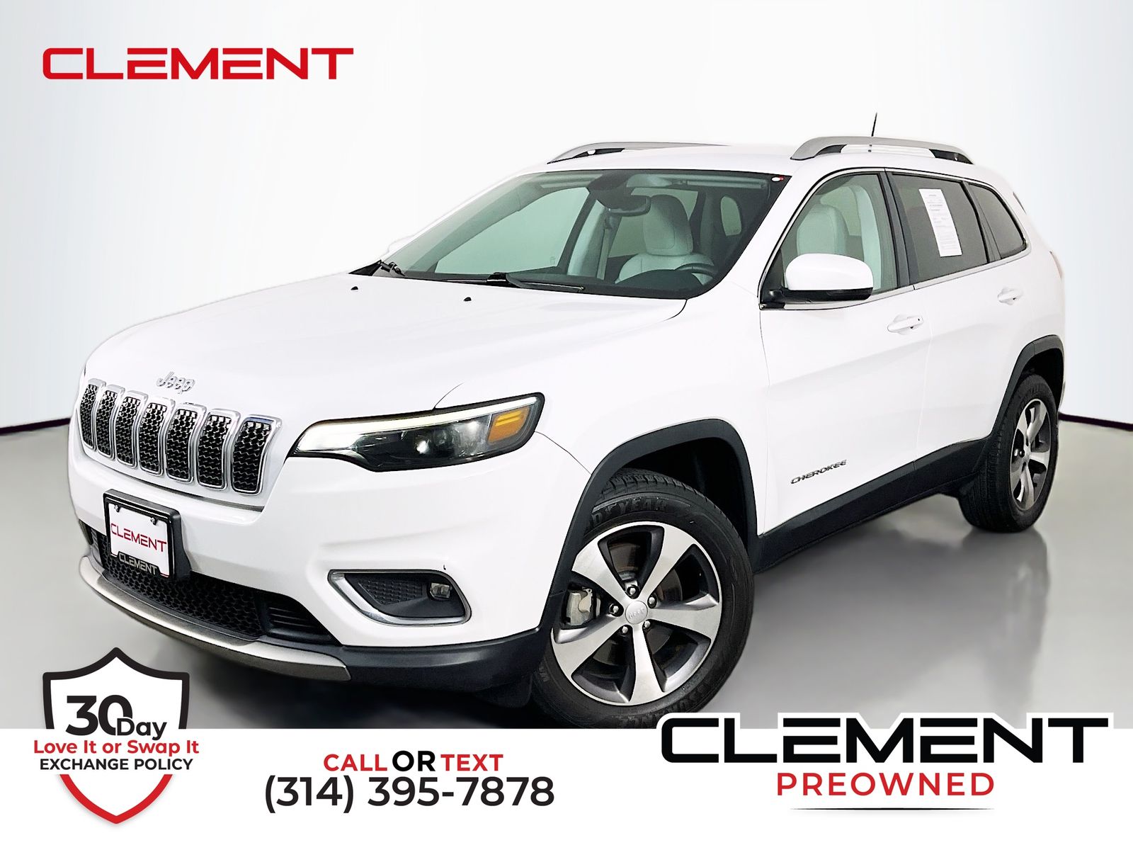 Bright White Clearcoat 2020 Jeep Cherokee Limited 4WD SUV / Crossover Four-Wheel Drive 9-Speed Automatic
