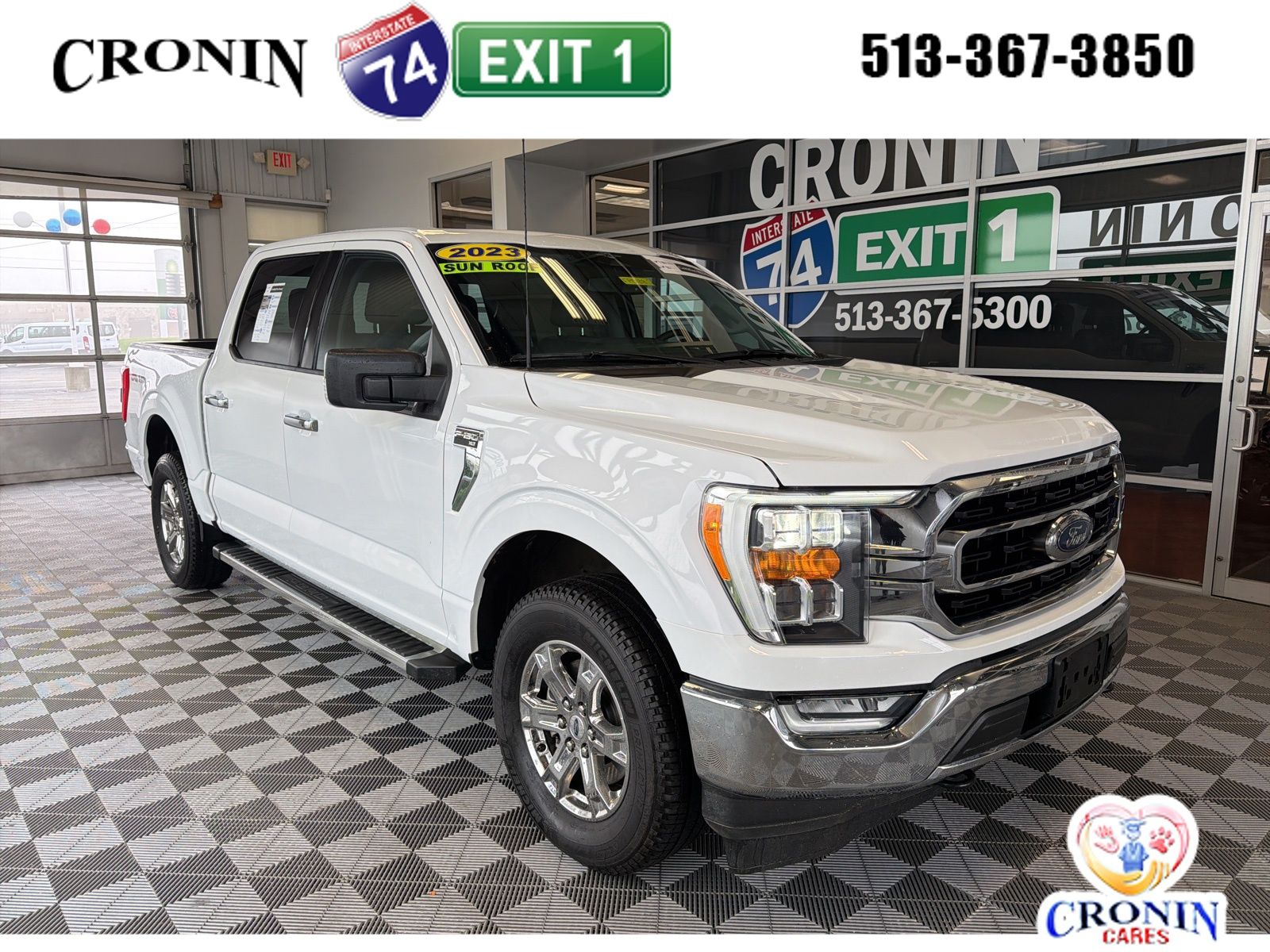 Oxford White 2023 Ford F-150 XLT SuperCrew 4WD Pickup Truck Four-Wheel Drive Automatic
