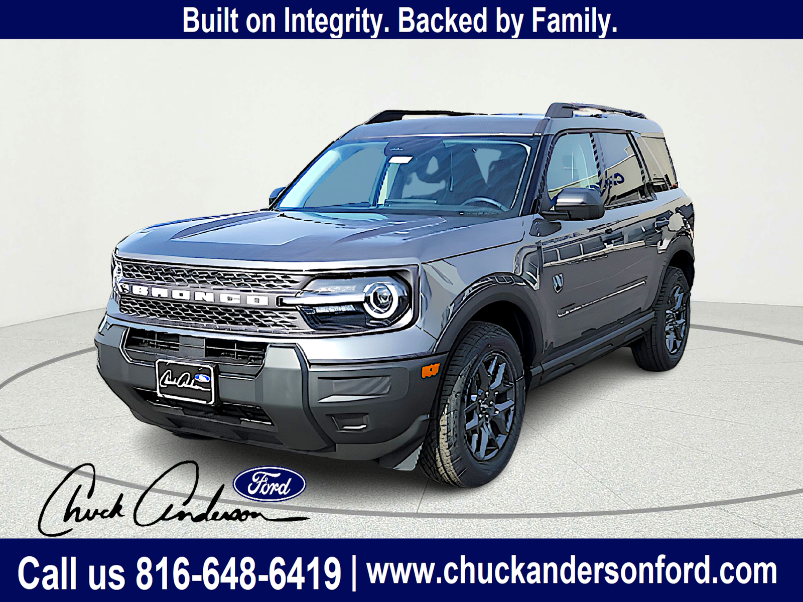 Carbonized Gray Metallic 2025 Ford Bronco Sport SUV / Crossover All-Wheel Drive 8-Speed Automatic