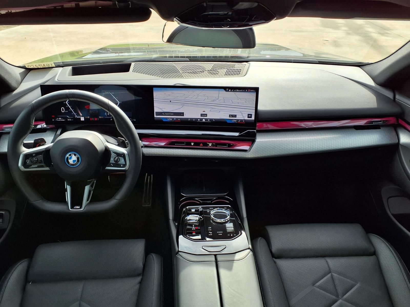 2026 BMW 5 Series 550e xDrive Black at Central Houston Nissan