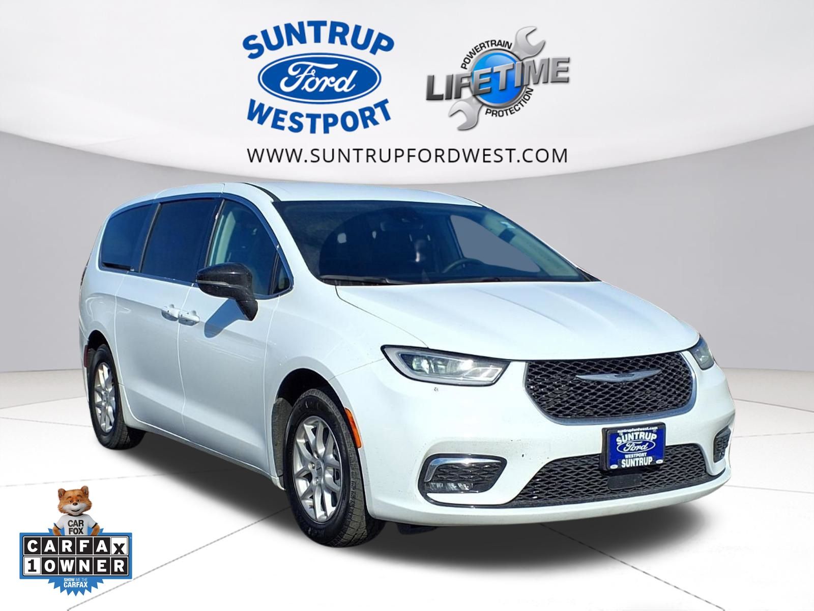 Bright White Clearcoat 2024 Chrysler Pacifica Touring L FWD Minivan Front-Wheel Drive 9-Speed Automatic