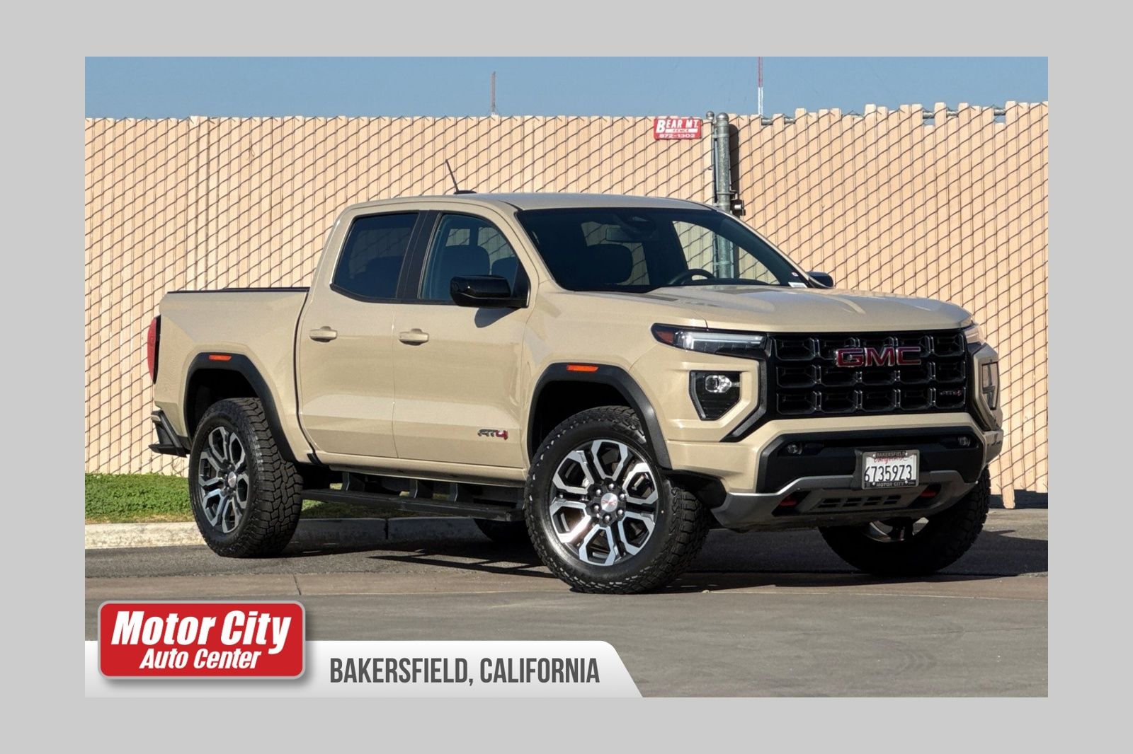Desert Sand Metallic 2024 GMC Canyon Pickup Truck Four-Wheel Drive 8-Speed Automatic
