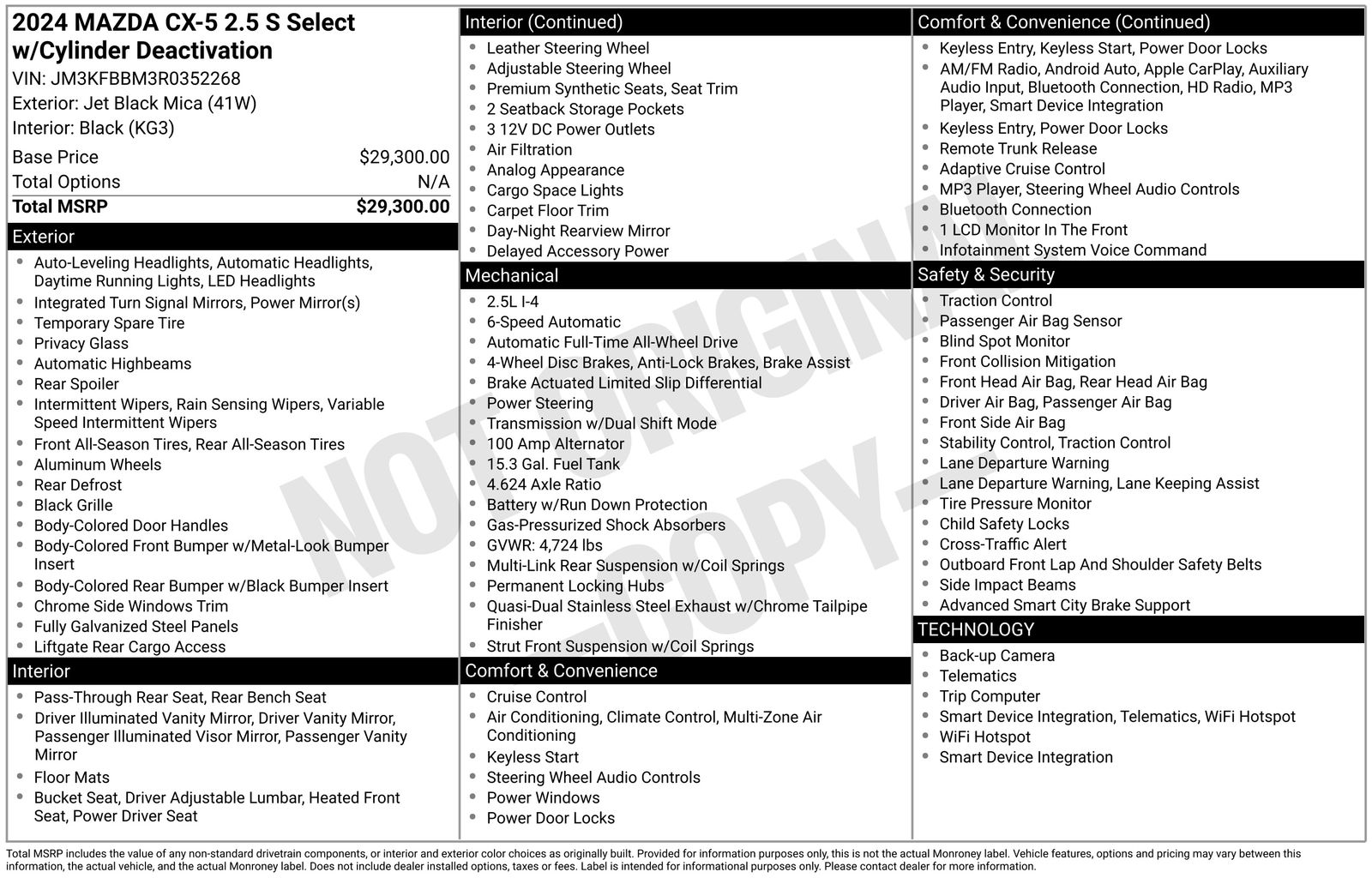 Used Car 2024 Mazda Cx-5  2.5 S Select Package For Sale Under $25,000 In Austin, Texas