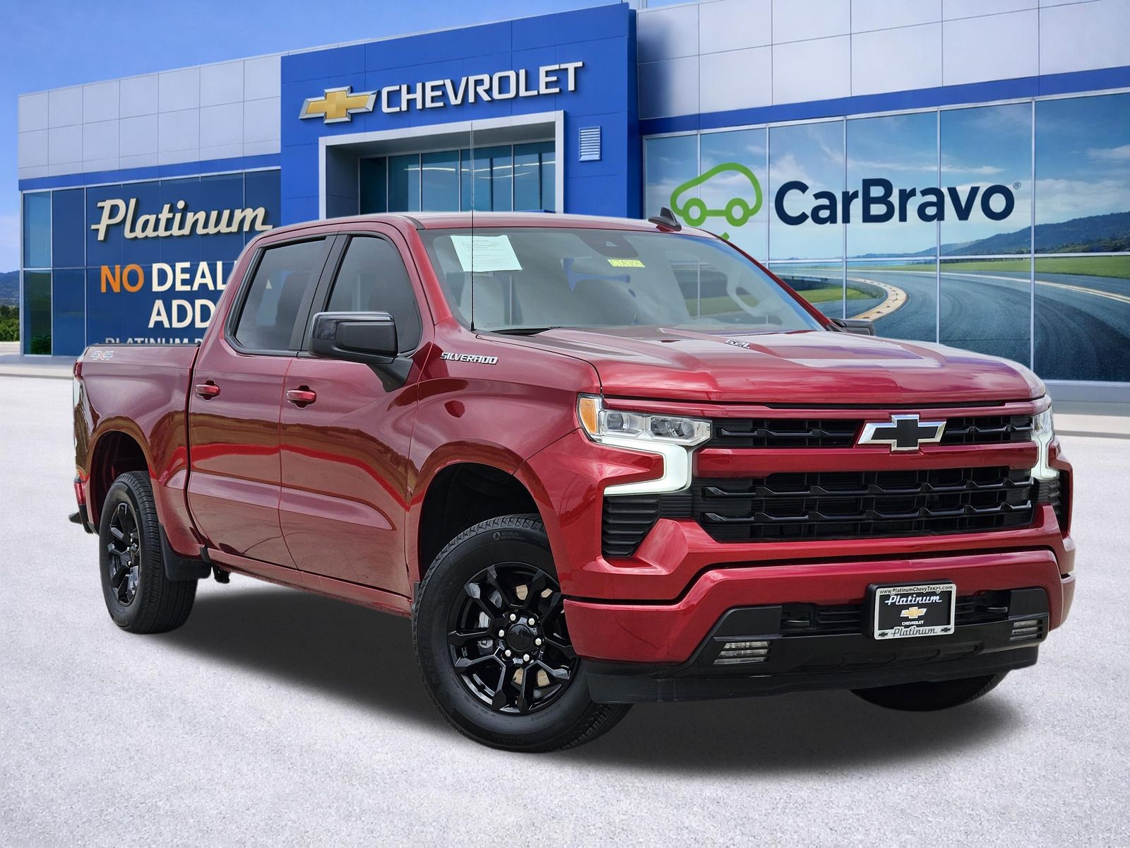 Radiant Red Tintcoat 2025 Chevrolet Silverado 1500 RST Crew Cab 4WD Pickup Truck Four-Wheel Drive Automatic