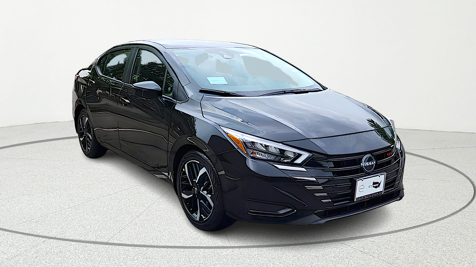 Super Black Metallic 2025 Nissan Versa SR FWD Sedan Front-Wheel Drive Continuously Variable Transmission