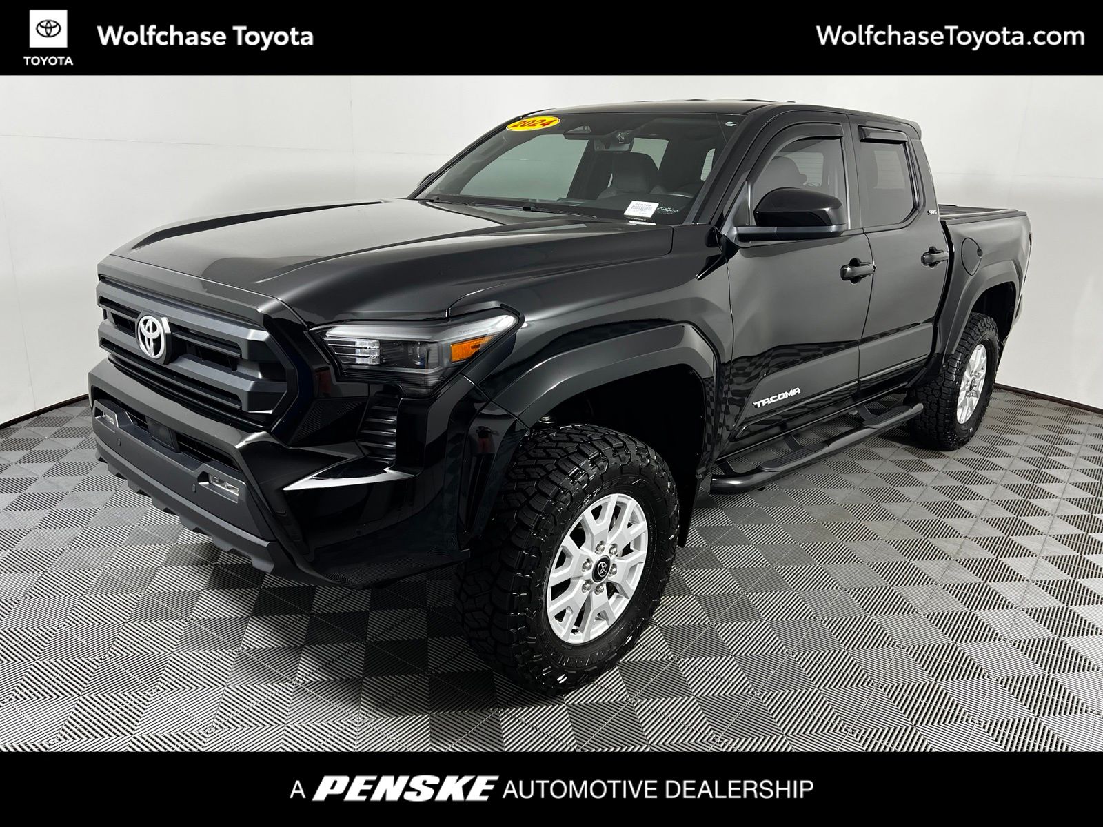 Black 2024 Toyota Tacoma Pickup Truck Four-Wheel Drive 8-Speed Automatic