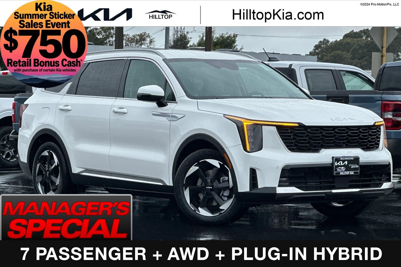 Snow White Pearl 2026 Kia Sorento Plug-In Hybrid EX AWD SUV / Crossover All-Wheel Drive 6-Speed Automatic