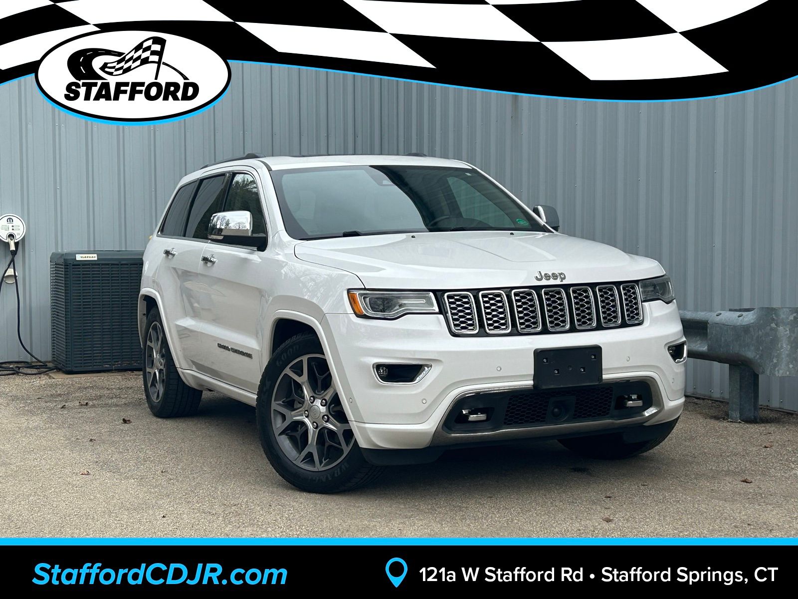 White (Ivory 3-Coat) 2019 Jeep Grand Cherokee Overland 4WD SUV / Crossover Four-Wheel Drive 8-Speed Automatic