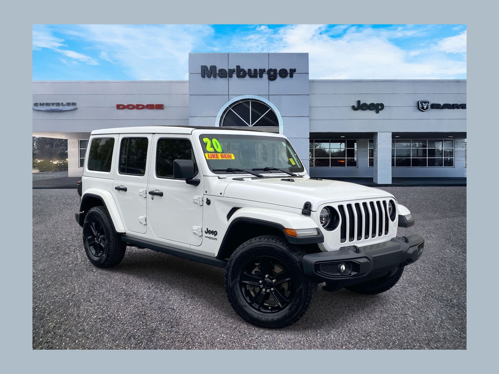 Bright White Clearcoat 2020 Jeep Wrangler Unlimited Sahara 4WD SUV / Crossover Four-Wheel Drive 8-Speed Automatic