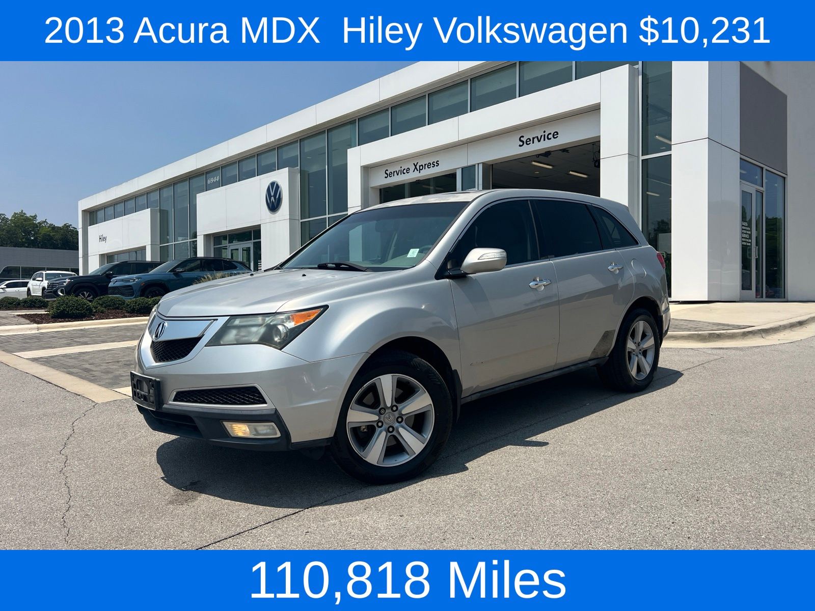 Silver 2013 Acura MDX SUV / Crossover All-Wheel Drive 6-Speed Automatic