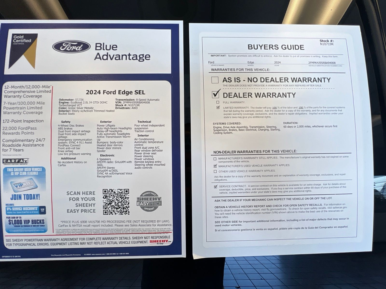 Certified Used 2024 Iconic Silver Metallic Ford SEL image 29