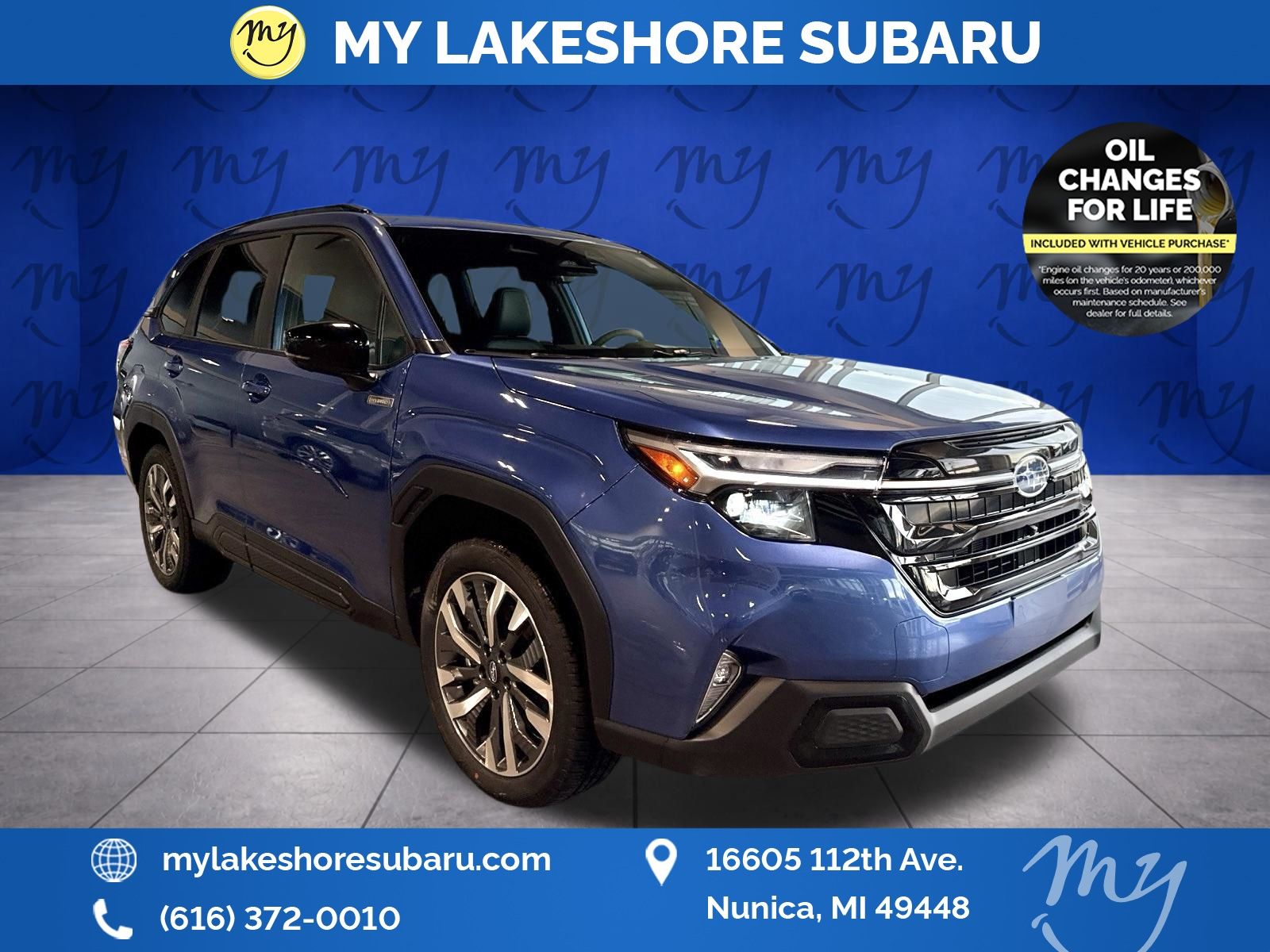 Daybreak Blue Pearl 2026 Subaru Forester Hybrid SUV / Crossover All-Wheel Drive Continuously Variable Transmission