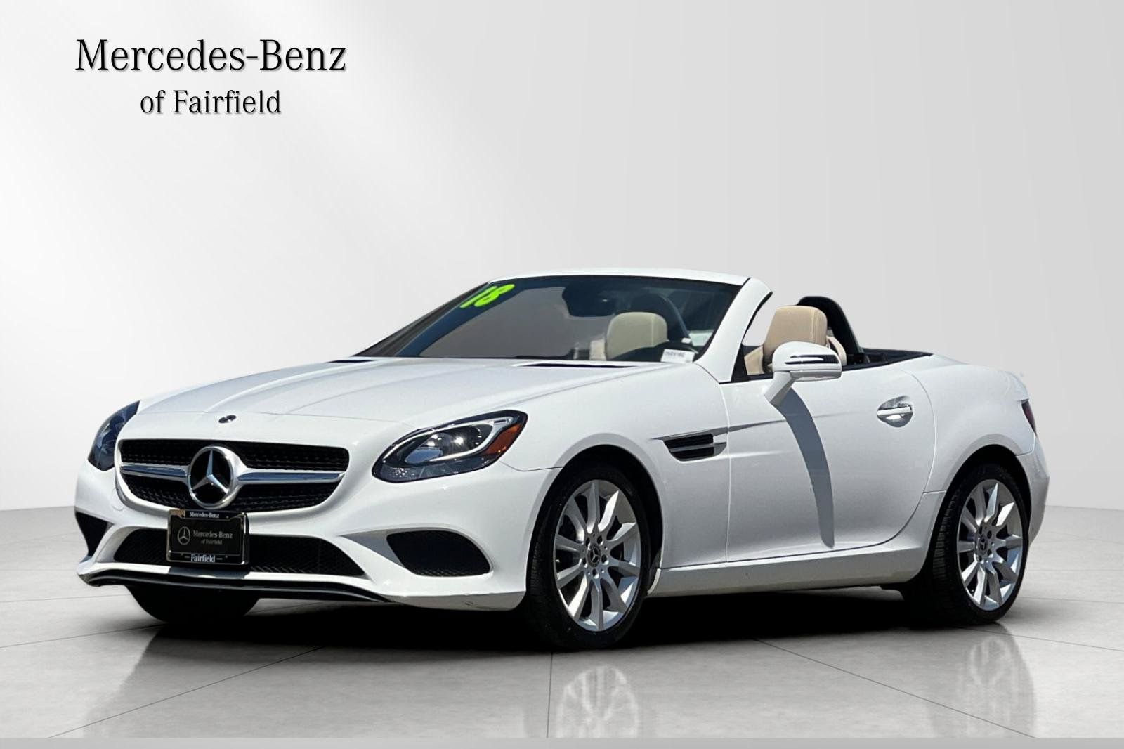 White 2018 Mercedes-Benz SLC Convertible Rear-Wheel Drive 9-Speed Automatic