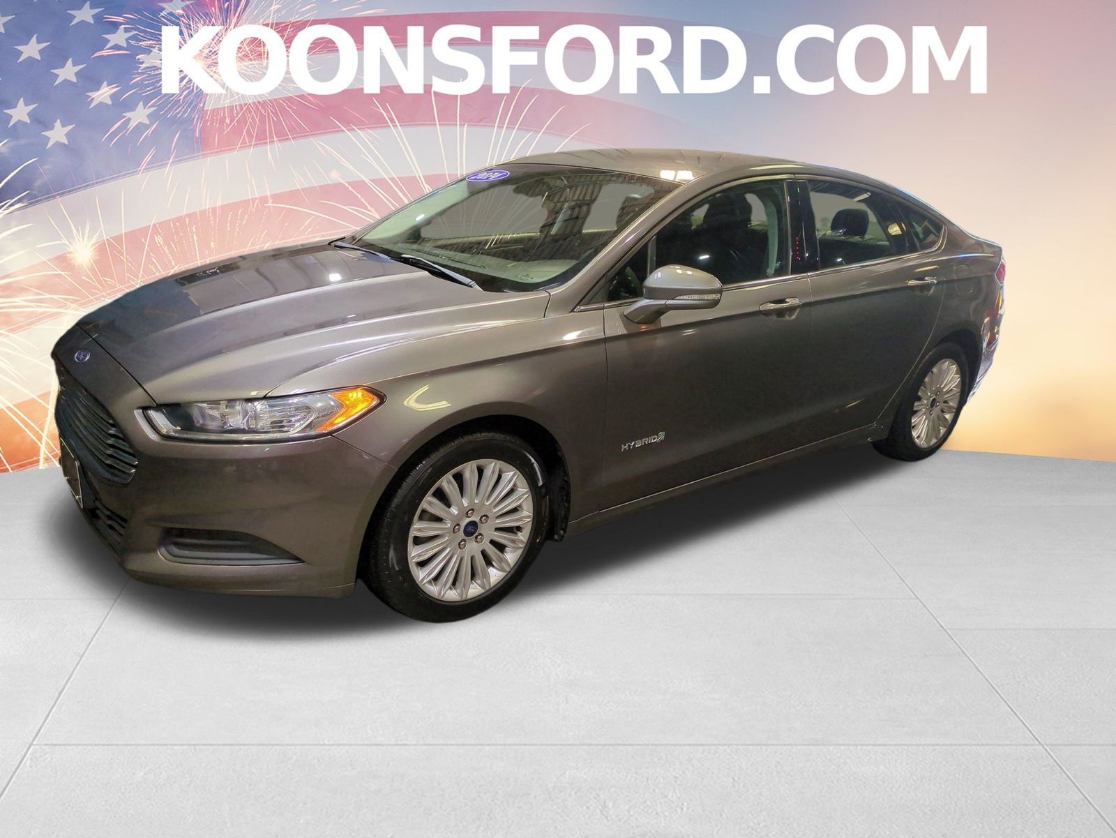 Sterling Gray Metallic 2014 Ford Fusion Hybrid Sedan Front-Wheel Drive Continuously Variable Transmission