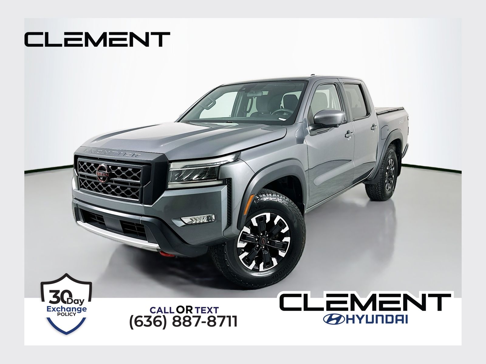 Gray 2022 Nissan Frontier PRO-4X Crew Cab 4WD Pickup Truck Four-Wheel Drive 9-Speed Automatic