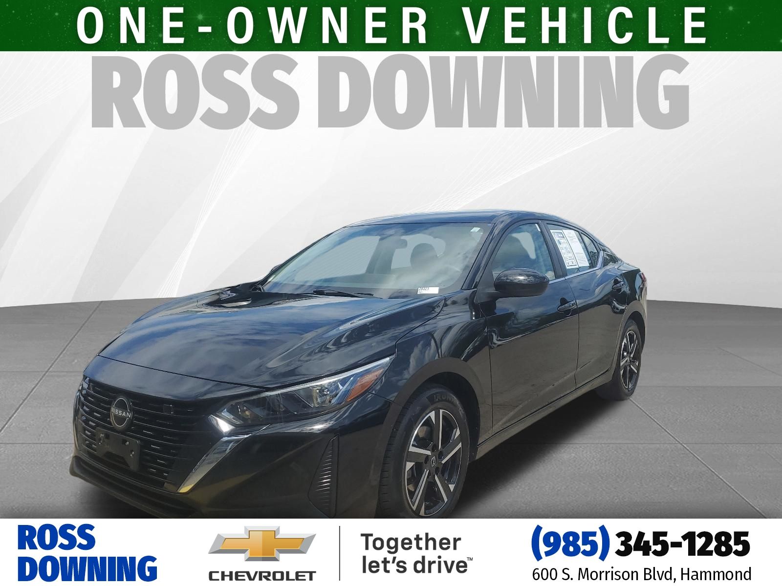 2024 Nissan Sentra SV Black at Ross Downing Chevrolet