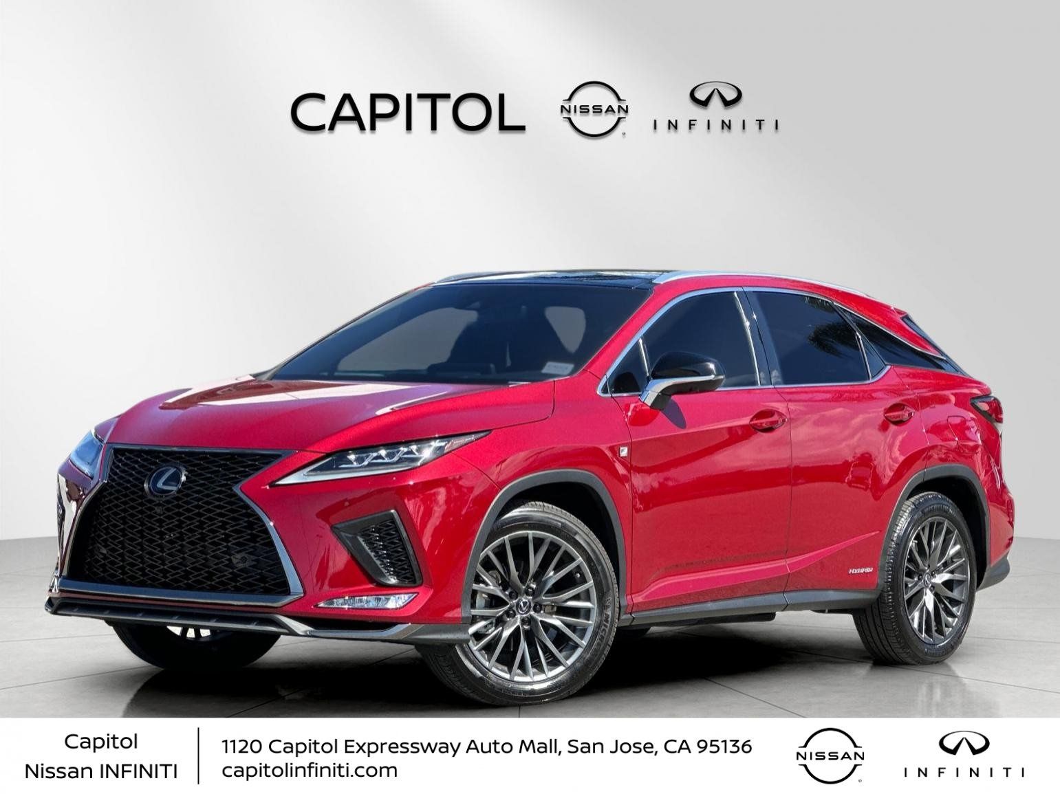 Matador Red Mica 2021 Lexus RX Hybrid 450h F Sport Handling AWD SUV / Crossover All-Wheel Drive Continuously Variable Transmission