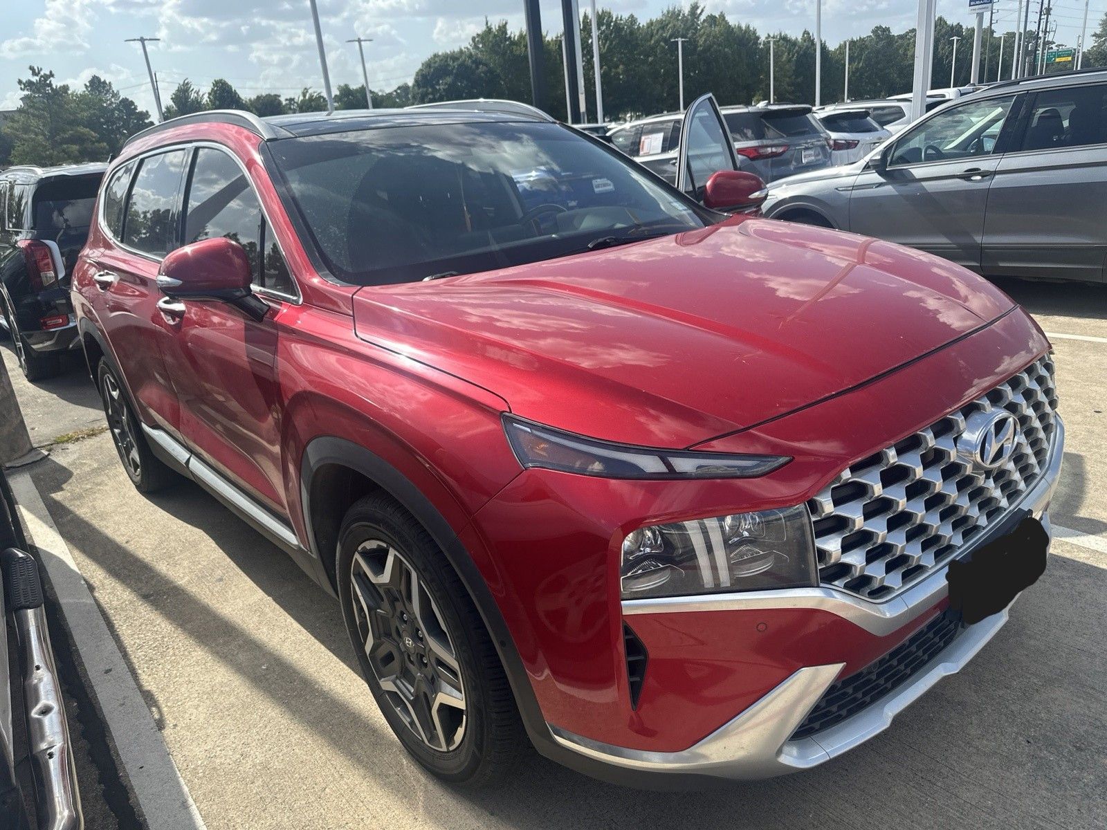Calypso Red 2021 Hyundai Santa Fe SUV / Crossover Front-Wheel Drive Automatic