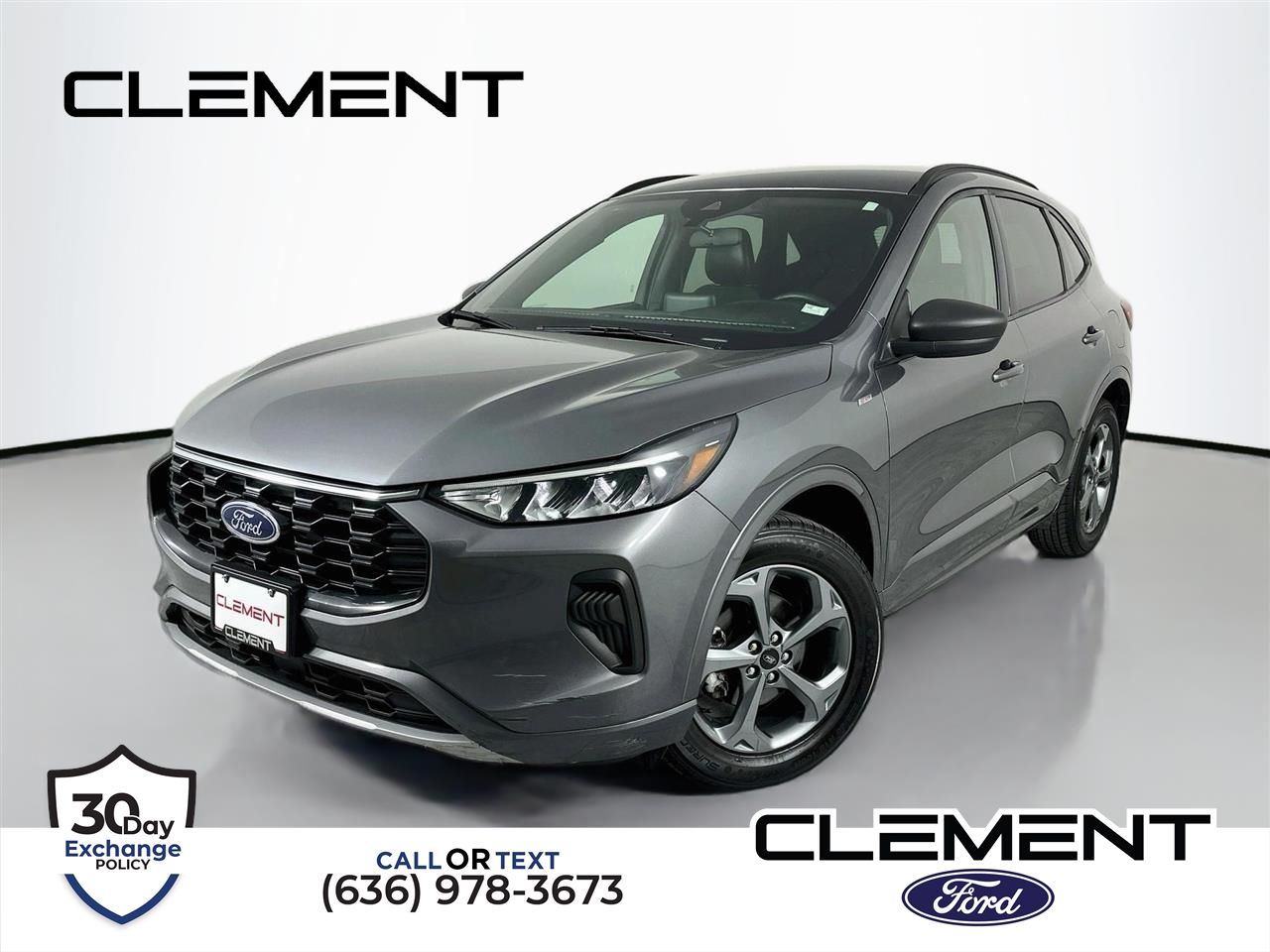 Gray 2024 Ford Escape SUV / Crossover All-Wheel Drive 8-Speed Automatic