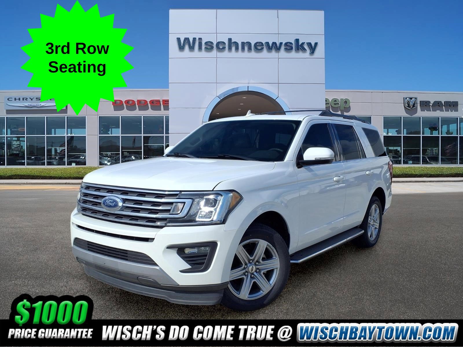 2020 Ford Expedition XLT White at Wharton Ford