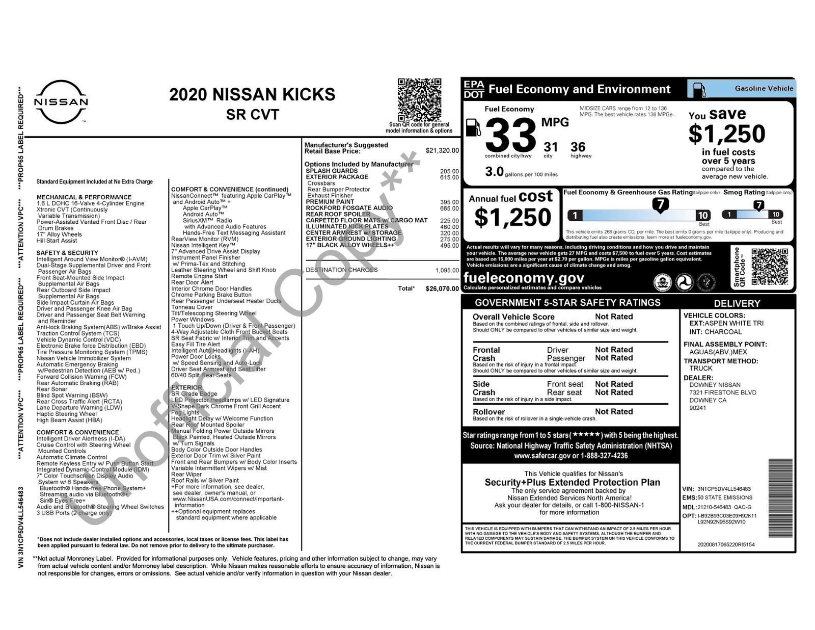 Used Car 2020 Nissan Kicks  Sr For Sale Under $20,000 In Austin, Texas