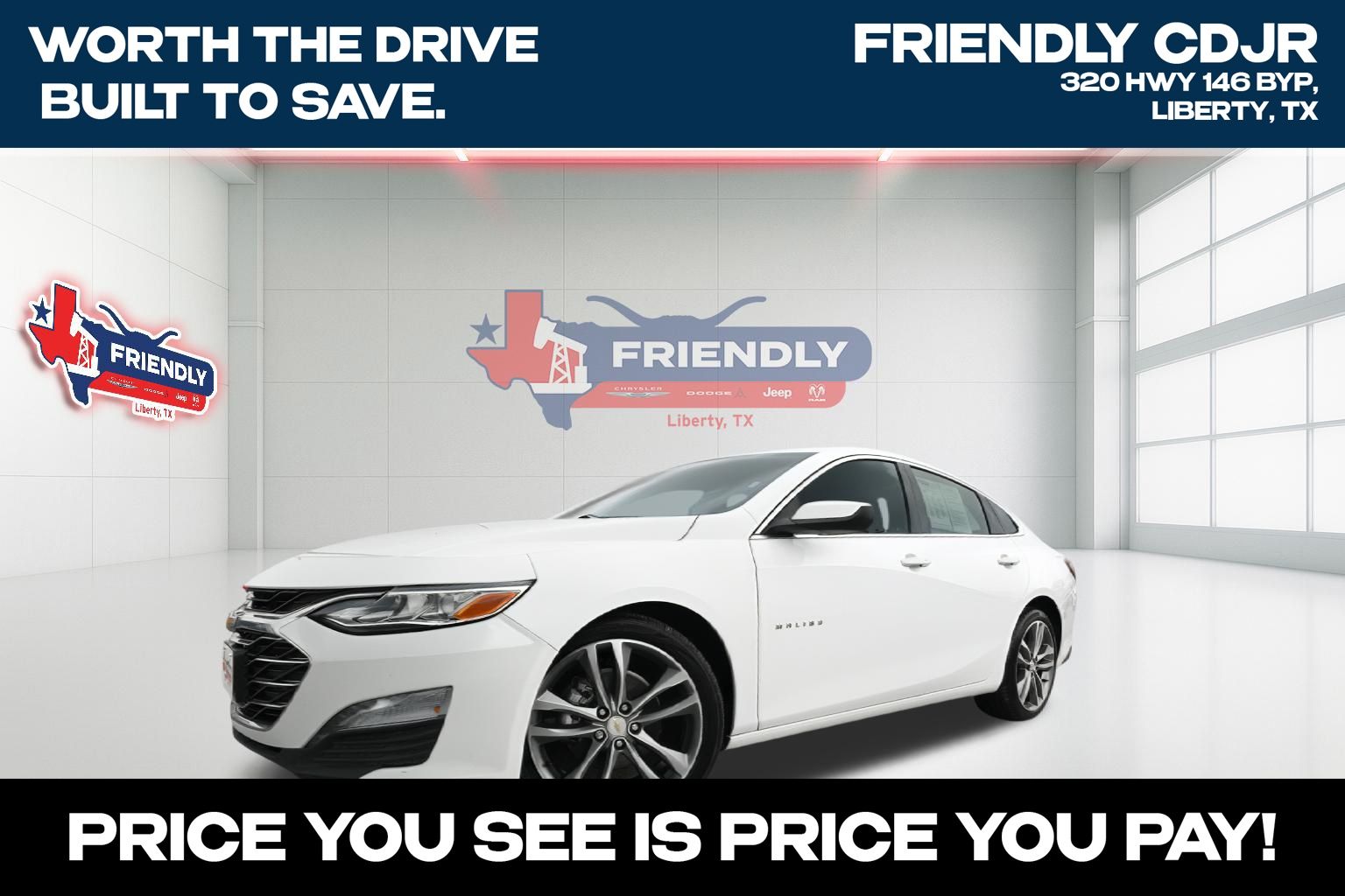 Summit White 2024 Chevrolet Malibu LT with 2LT FWD Sedan Front-Wheel Drive Continuously Variable Transmission