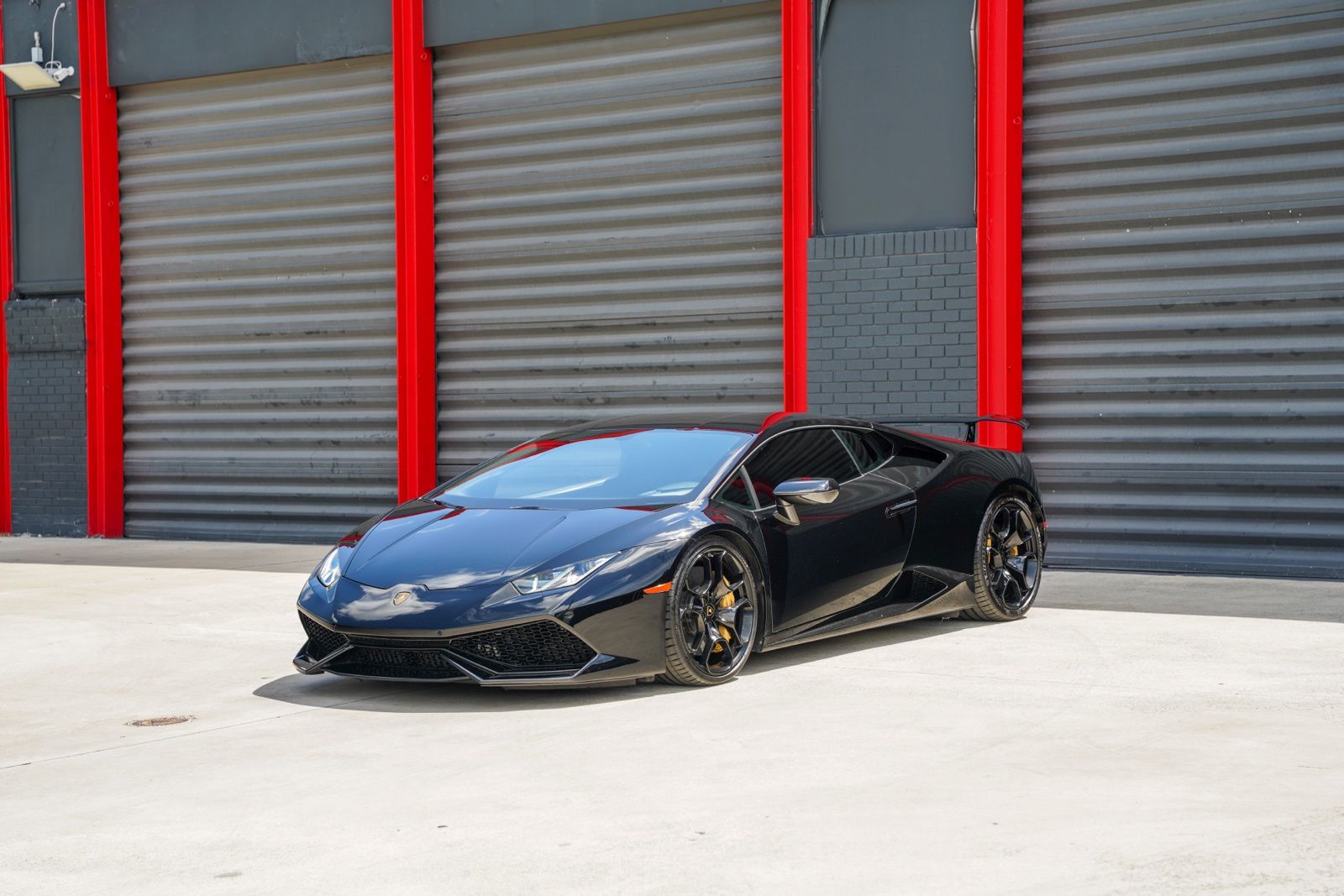 Black 2016 Lamborghini Huracan Coupe All-Wheel Drive 7-Speed Manual