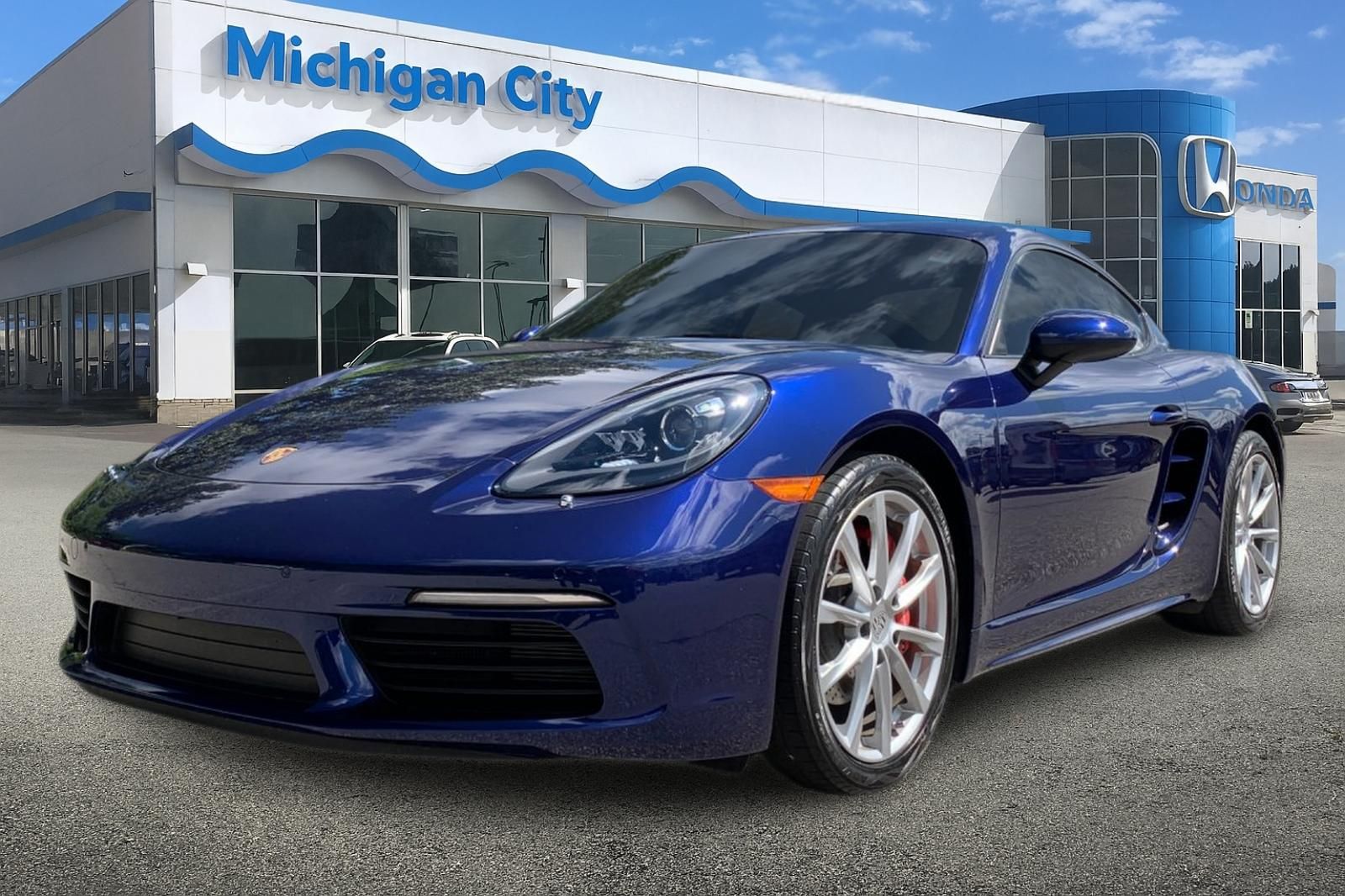 Gentian Blue Metallic 2024 Porsche 718 Cayman Coupe Rear-Wheel Drive 7-Speed Automatic