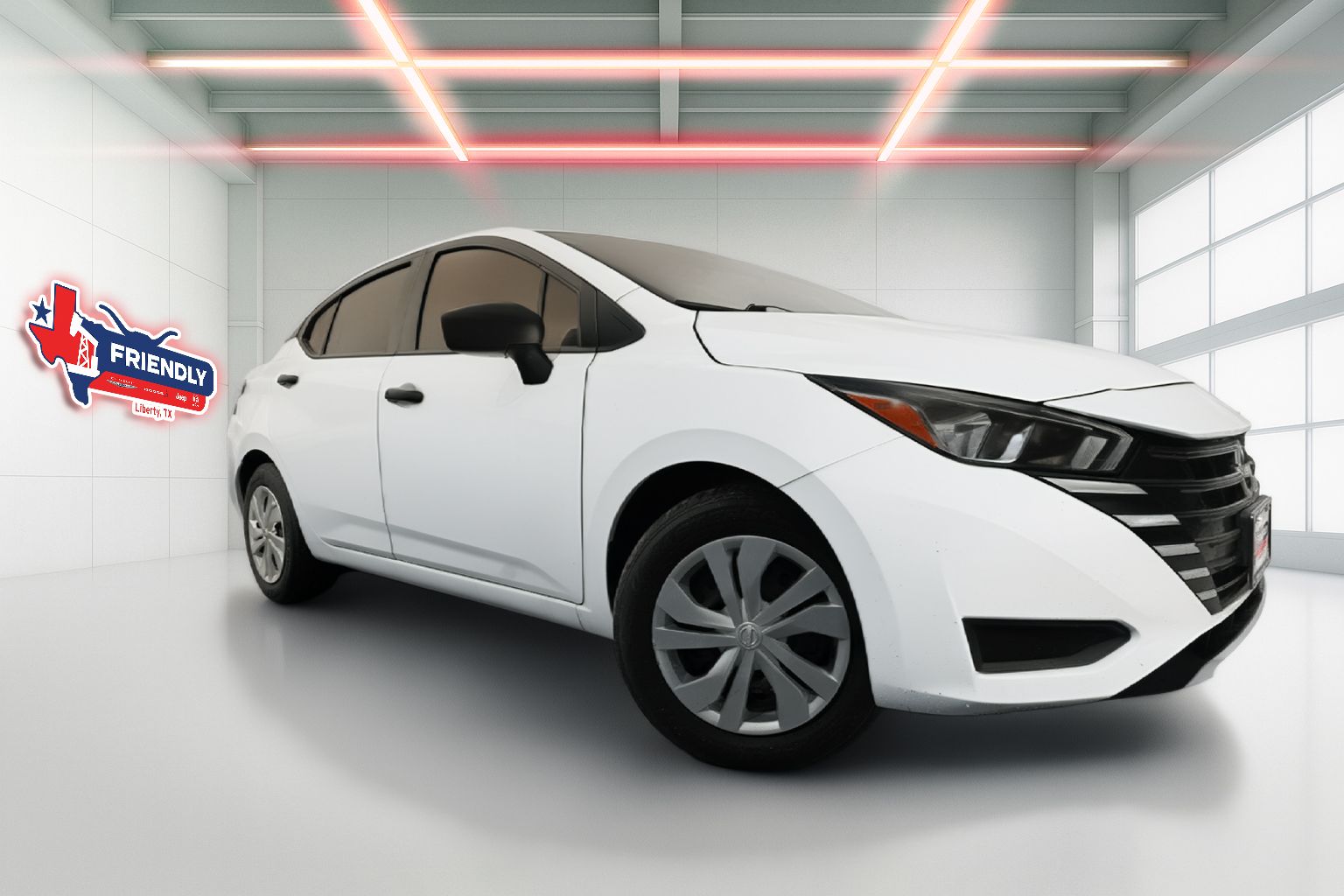 White (Fresh Powder) 2023 Nissan Versa Sedan Front-Wheel Drive Continuously Variable Transmission