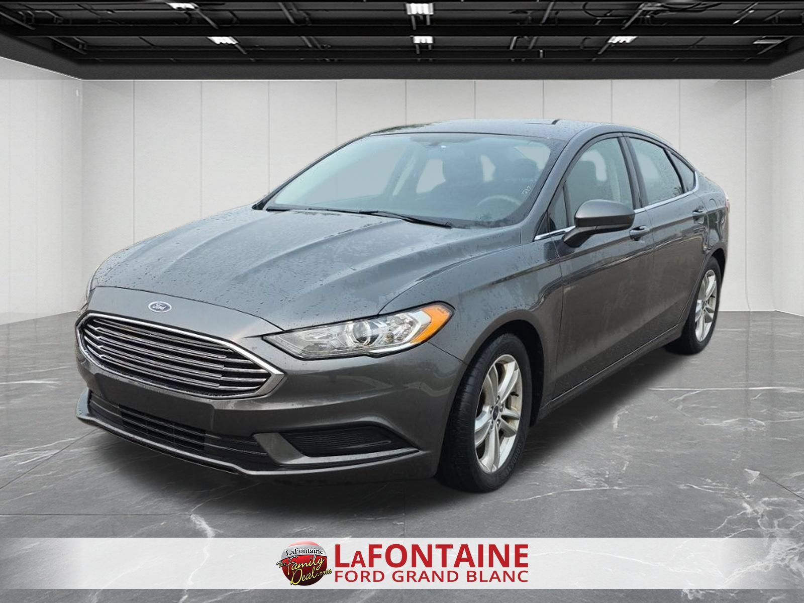 Gray (Magnetic) 2018 Ford Fusion Sedan Front-Wheel Drive 6-Speed Automatic