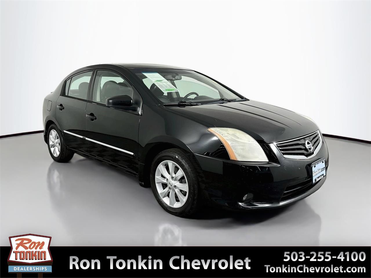 Super Black Metallic 2011 Nissan Sentra Sedan Front-Wheel Drive Continuously Variable Transmission