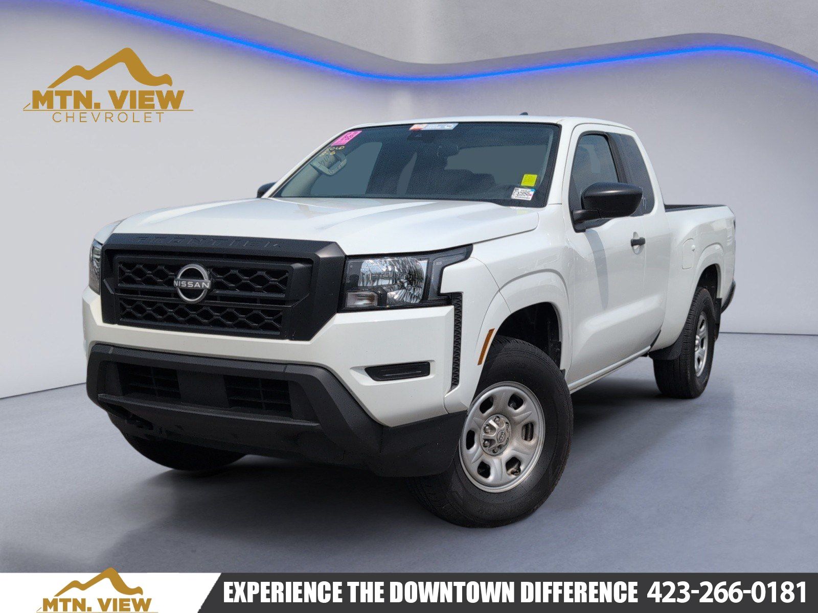 Glacier White 2024 Nissan Frontier Pickup Truck Four-Wheel Drive 9-Speed Automatic Overdrive
