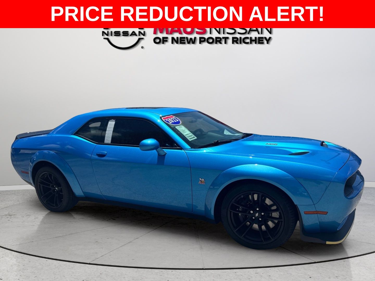 B5 Blue Pearlcoat 2023 Dodge Challenger Coupe Rear-Wheel Drive 8-Speed Automatic