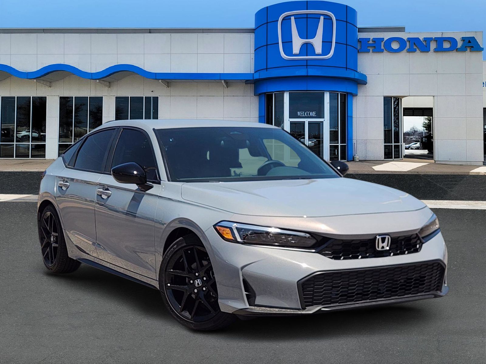 Urban Gray Pearl 2026 Honda Civic Hatchback Sport FWD Hatchback Front-Wheel Drive Continuously Variable Transmission