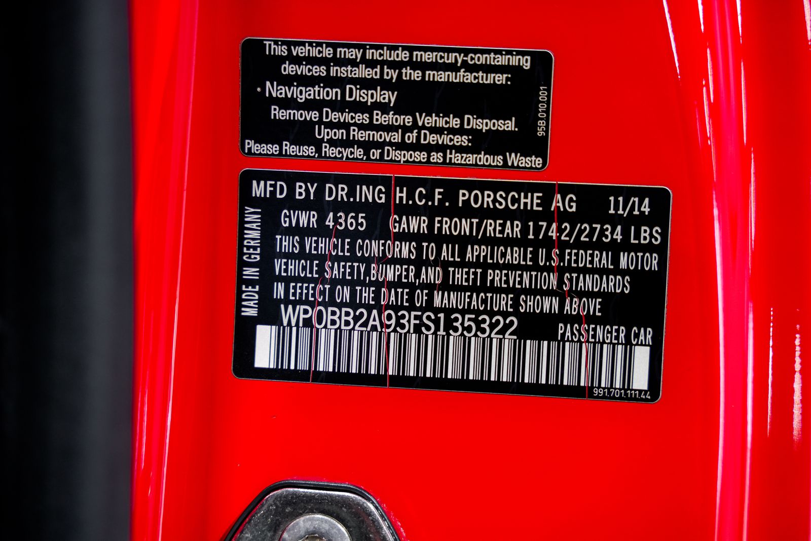 2015 Porsche 911 Targa 4S — photo 42